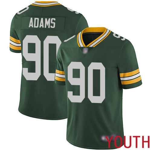 Green Bay Packers Limited Green Youth #90 Adams Montravius Home Jersey Nike NFL Vapor Untouchable